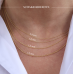 Minioro 14krt gouden Collier 1mm Hanger Olivia 2 JS - 621059