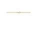 14krt gouden anker collier gediamanteert 60cm 1.9mm - 621082
