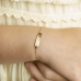 14krt gouden graveerarmband 9-11cm hartje uitgezaagd - 621085