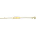 14krt gouden graveerarmband 9-11cm hartje uitgezaagd - 621085