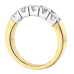 14krt bicolor gouden memoire ring met diamant 5-0.50 G SI - 621111