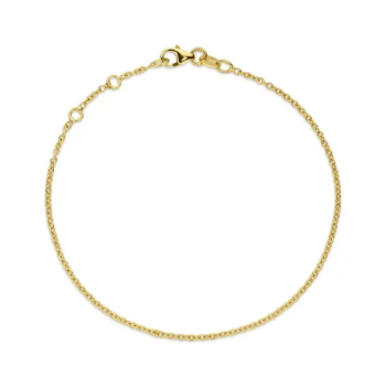 Minioro 14krt gouden Armband anker 1.3mm 16-17-18cm - 621137 Minioro 14krt gouden Armband anker 1.3mm 16-17-18cm - 621137