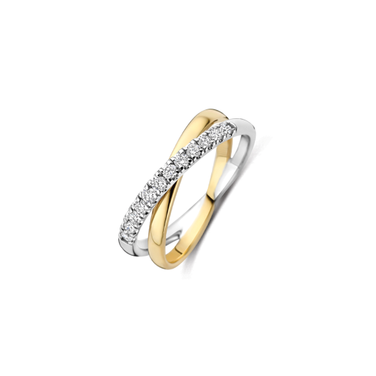 Blush Lab Grown Ring Cross Over 12-0.31crt G SI - 621181
