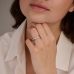 Blush Lab Grown Ring Cross Over 12-0.31crt G SI - 621181