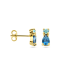 14krt gouden oorknoppen met london blue topaas en sky blue topaas - 621278 14krt gouden oorknoppen met london blue topaas en sky blue topaas - 621278