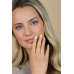 ZINZI goldplated zilveren aanschuifring met een subtiele rij sprankelende zirkonia's ZIR2794Y - 621290