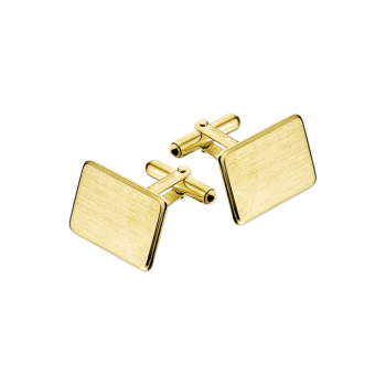 14krt gouden manchetknopen poli/mat gediamanteerd - 620778