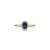 Blush Lab Grown Ring met Lab grown Diamant 0.13crt G SI en Lab Grown Saffier 0.50 - 621308