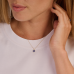 Blush Lab Grown Collier met Lab grown Diamant 0.13crt G SI en Lab Grown Saffier 0.50 - 621309