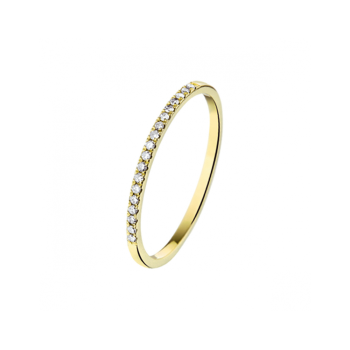 14krt gouden aanschuifring met diamant 0.09ct H SI - 620328