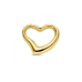 14krt gouden hanger hart 10mm - 620633 14krt gouden hanger hart 10mm - 620633