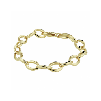 14krt gouden armband ovale schakel 19cm 9mm - 619750