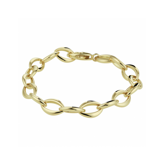 14krt gouden armband ovale schakel 19cm 9mm - 619750