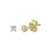 14krt gouden oorknoppen met diamant 2-0.10ct H SI - 620330
