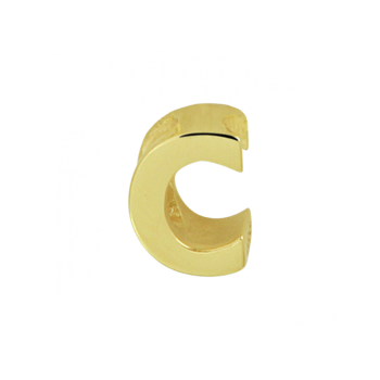 14krt gouden letterbedel C - 619961