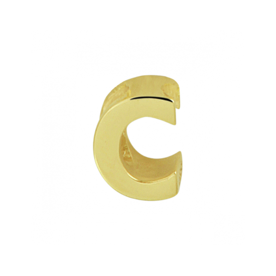 14krt gouden letterbedel C - 619961