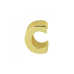 14krt gouden letterbedel C - 619961
