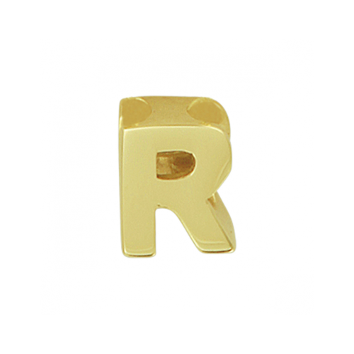 14krt gouden letterbedel R - 621387 14krt gouden letterbedel R - 621387