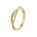 14krt gouden ring met diamant 3-0.06ct H SI - 621382