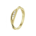 14krt gouden ring met diamant 3-0.06ct H SI - 621382