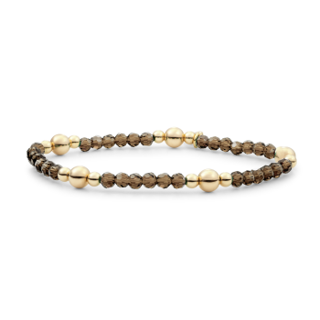 Sparkling Jewels Bracelet Smokey Quarts Bold Mix-Gold Plated BLK01G-G23 - 621468 Sparkling Jewels Bracelet Smokey Quarts Bold Mix-Gold Plated BLK01G-G23 - 621468
