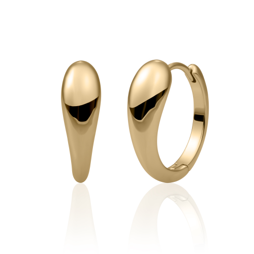 Sparkling Jewels Earrings Bold Fuse Huggies Gold Plated EAG30 - 621470