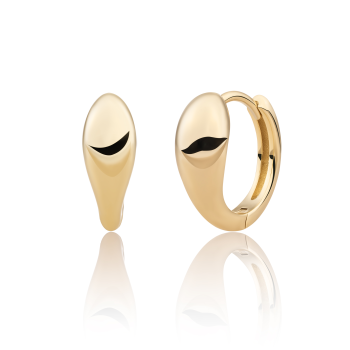 Sparkling Jewels Earrings Bold Fuse Small Huggies Gold Plated EAG32 - 621471 Sparkling Jewels Earrings Bold Fuse Small Huggies Gold Plated EAG32 - 621471