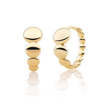 Sparkling Jewels Earrings Bubble Huggies Gold Plated EAG33 - 621472 Sparkling Jewels Earrings Bubble Huggies Gold Plated EAG33 - 621472