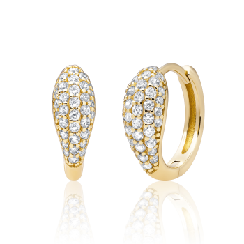 Sparkling Jewels Earrings Bold Fuse Huggies Gold Plated EAG50 - 621477 Sparkling Jewels Earrings Bold Fuse Huggies Gold Plated EAG50 - 621477