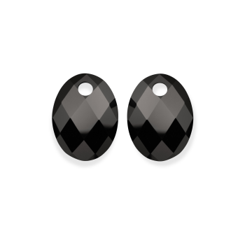 Sparkling Jewels Earstones Medium Oval Onyx EAGEM07-MO - 621481 Sparkling Jewels Earstones Medium Oval Onyx EAGEM07-MO - 621481