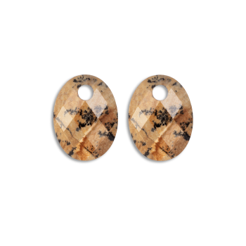 Sparkling Jewels Earstones Medium Oval Landscape Jasper EAGEM22-MO - 621485 Sparkling Jewels Earstones Medium Oval Landscape Jasper EAGEM22-MO - 621485