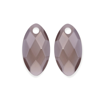 Sparkling Jewels Earstones Leaf Smoky Quarts Small EAGEM23-FCLF-S - 621487 Sparkling Jewels Earstones Leaf Smoky Quarts Small EAGEM23-FCLF-S - 621487