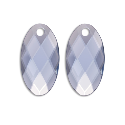 Sparkling Jewels Earstones Large Leaf Ice Blue Quartz EAGEM72-FCLF-L - 621490