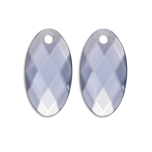 Sparkling Jewels Earstones Large Leaf Ice Blue Quartz EAGEM72-FCLF-L - 621490