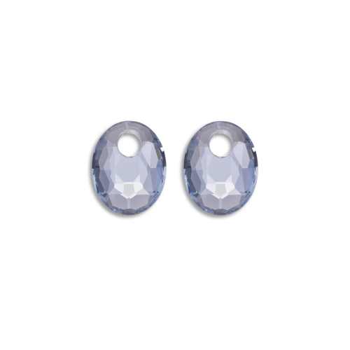 Sparkling Jewels Earstones Small Oval Ice Blue Quartz EAGEM72-SO - 621491