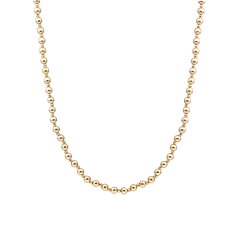 Sparkling Jewels Necklace Beaded 3mm en 6mm mix 42+2cm Gold Filed NLK-G-MIX-042-02 - 621493 Sparkling Jewels Necklace Beaded 3mm en 6mm mix 42+2cm Gold Filed NLK-G-MIX-042-02 - 621493