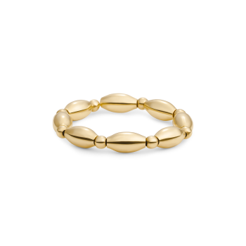 Sparkling Jewels Ring Rice Mix Gold Filed SRI-G-2mm-Rice - 621499