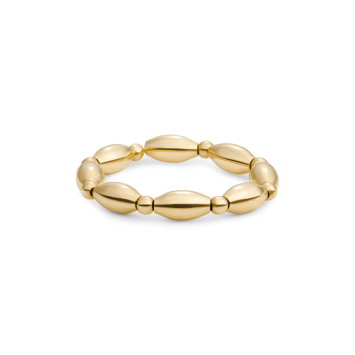 Sparkling Jewels Ring Rice Mix Gold Filed SRI-G-2mm-Rice - 621499