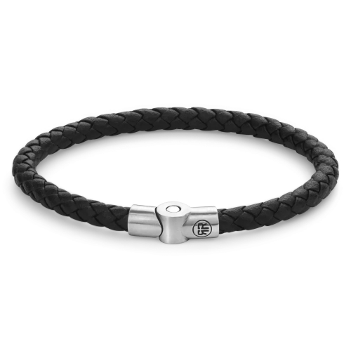 Rebel & Rose Jewelry Bracelet Full Metal Single Round Black M0040-S - 621608 Rebel & Rose Jewelry Bracelet Full Metal Single Round Black M0040-S - 621608