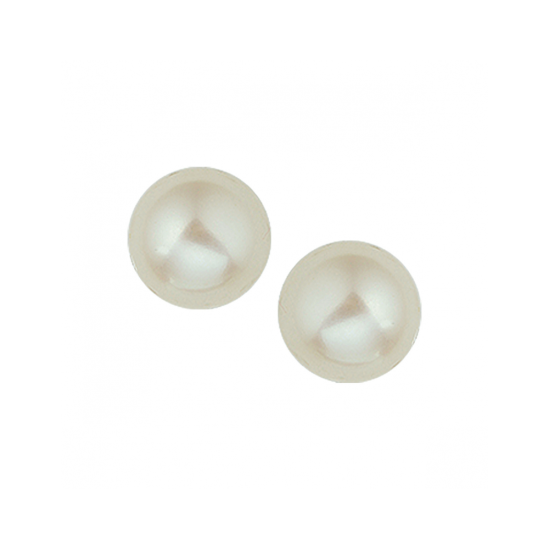 Zilveren zoetwater parel oorstekers 9.3mm - 621185 Zilveren zoetwater parel oorstekers 9.3mm - 621185