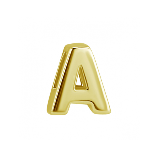 14krt gouden letterbedel A - 620214