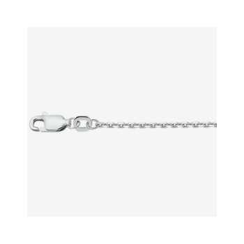 Zilveren anker collier gediamanteerd 60cm 1,7mm - 620963