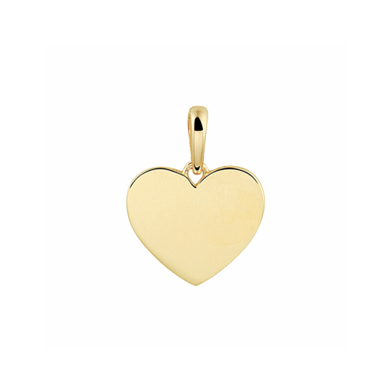 14krt gouden graveerhanger hart 10mm - 618937
