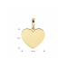 14krt gouden graveerhanger hart 10mm - 618937