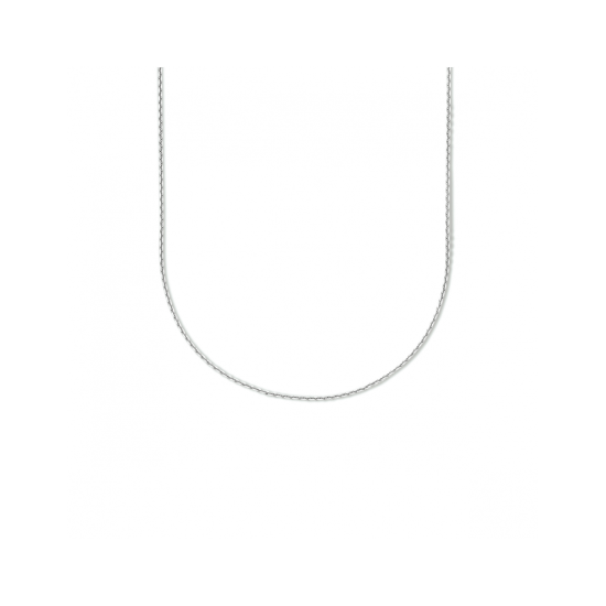 ZIlveren anker collier gediamanteerd 50cm 1,1mm - 620958