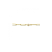 Zilveren collier paperclip ronde buis 5,5mm 45 cm verguld - 621245