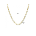 Zilveren collier paperclip ronde buis 5,5mm 45 cm verguld - 621245
