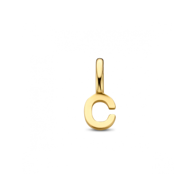 14krt gouden letterbedel C - 621298 14krt gouden letterbedel C - 621298