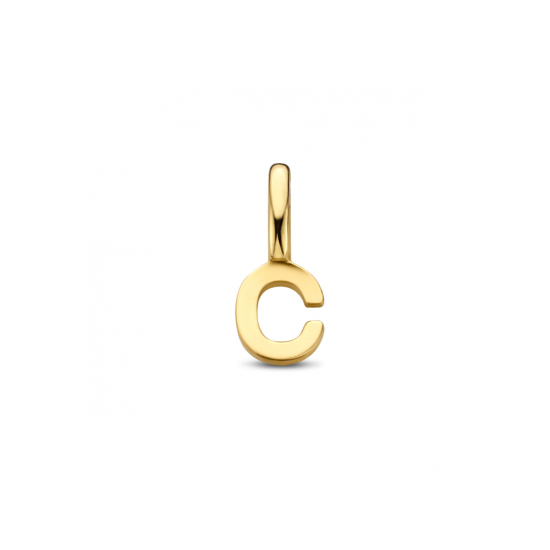 14krt gouden letterbedel C - 621298 14krt gouden letterbedel C - 621298