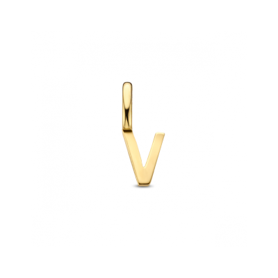 14krt gouden letterbedel V - 621299 14krt gouden letterbedel V - 621299